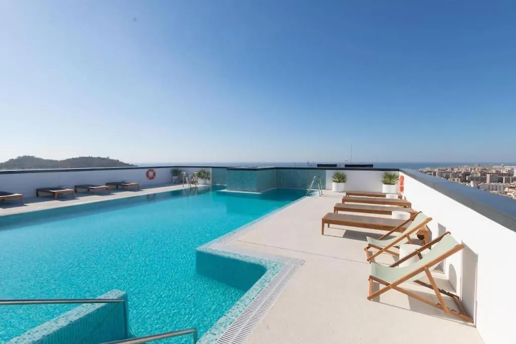 Malaga Skyline Suite With Pool - Floor 26 - Free Parking 0*,  Spain
